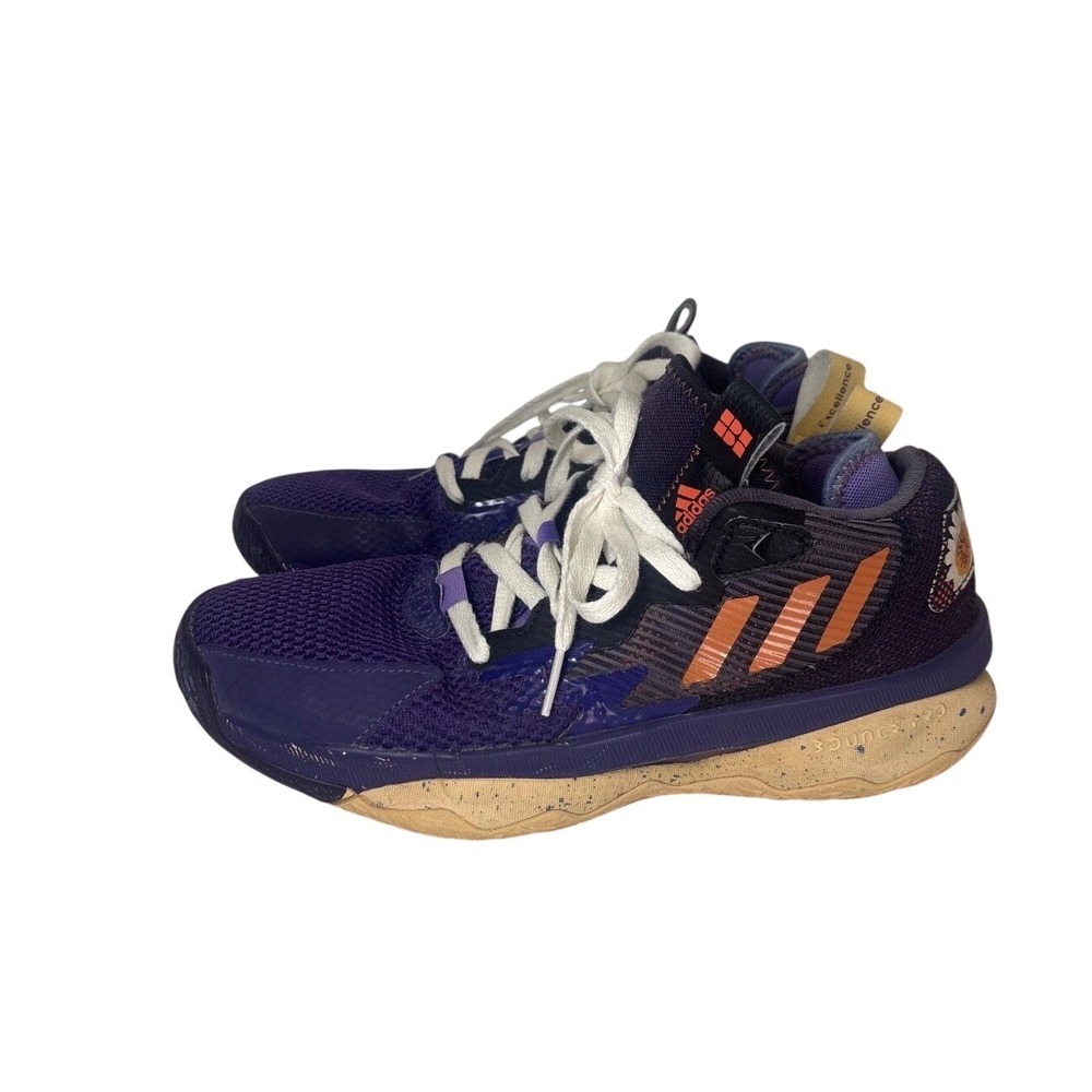 Adidas Dame 8 Purple Orange Floral Basketball Shoes GZ4635 Mens 8